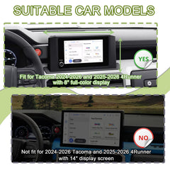 HGWEI center console tray for 4Runner behind-screen storage for keys and sunglasses.