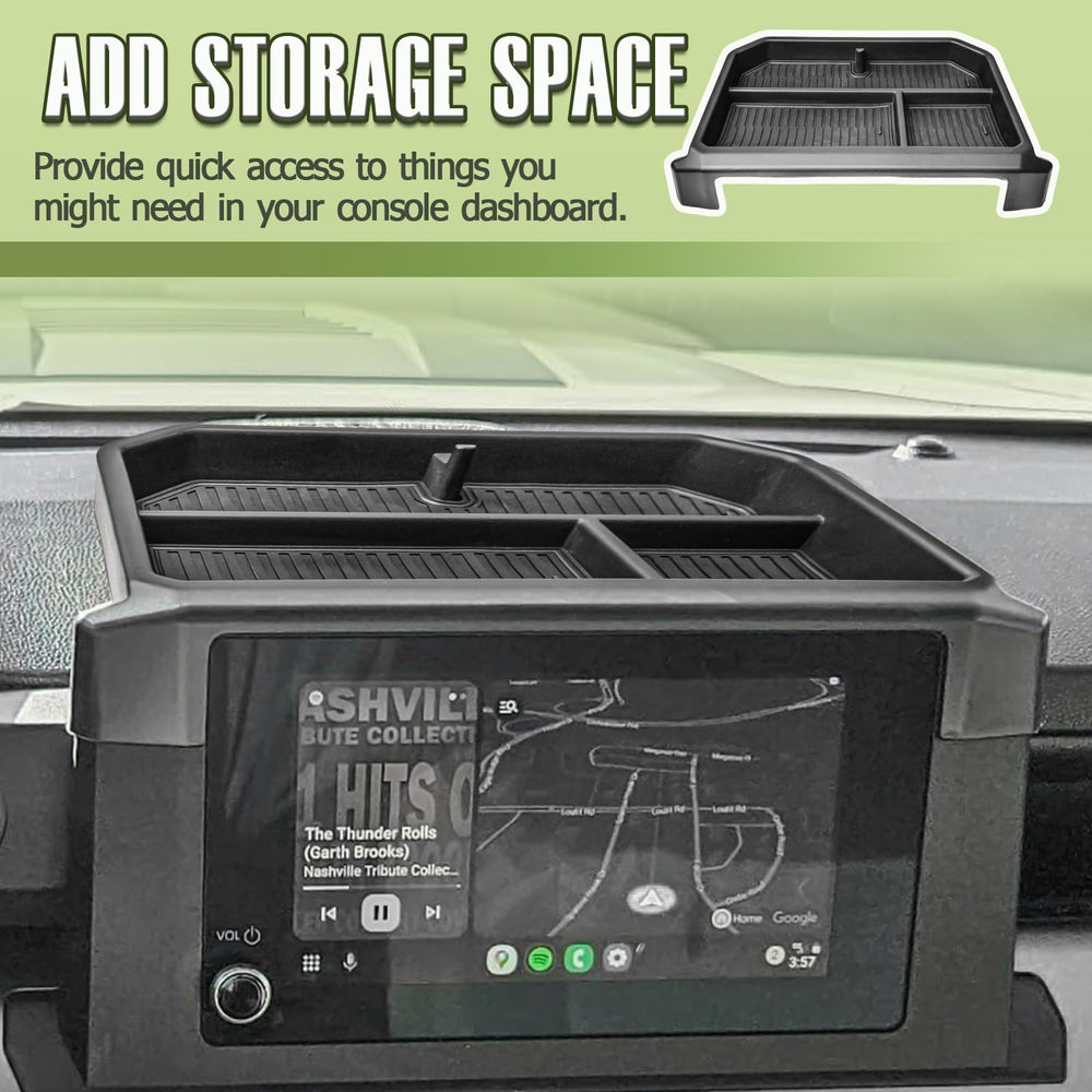 HGWEI 8-inch dash tray keeps small items within reach in the Tacoma.