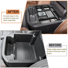 HGWEI organizer compartments keep keys, phone, and sunglasses organized.