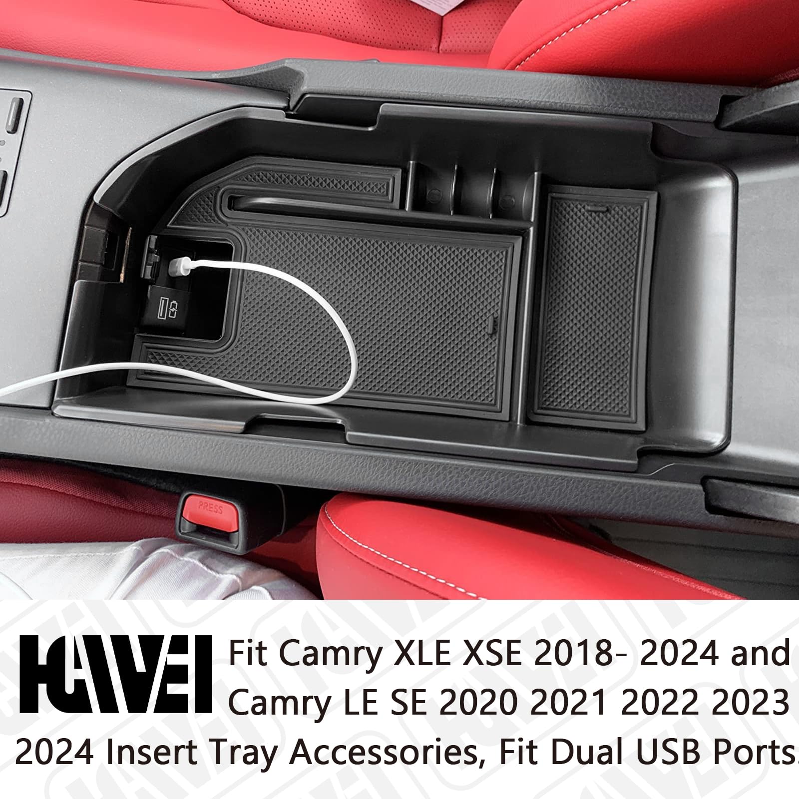 HGWEI ABS material build for Camry console tray