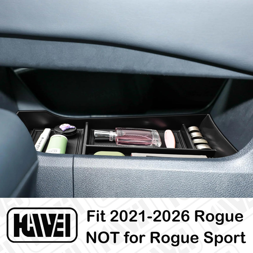 HGWEI console tray fits Rogue interior for quick access to keys and phone