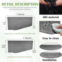 HGWEI black ABS construction close-up; durable truck bed organizer for long-lasting use.