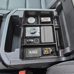 HGWEI power sliding console organizer fits GMC Yukon interiors and boosts storage.