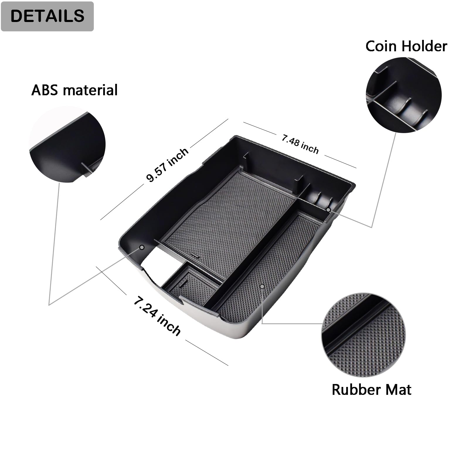 HGWEI anti-slip rubber mats prevent sliding during sharp turns.