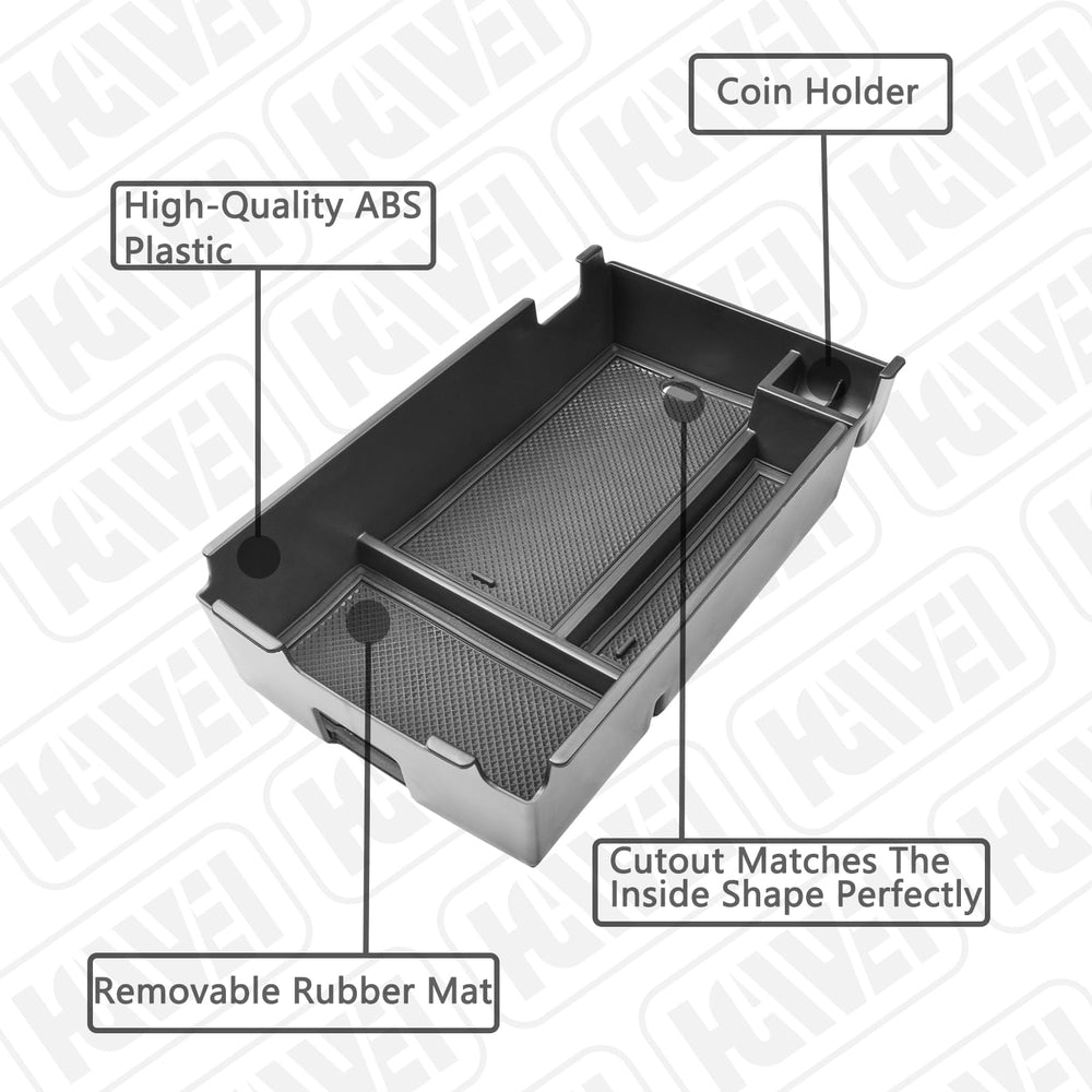 HGWEI textured rubber mat keeps coins and keys in place.