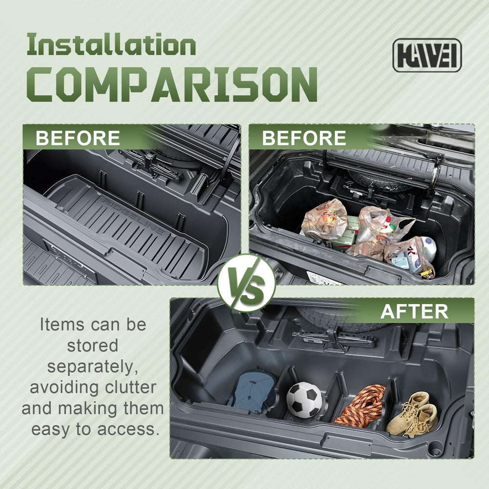 HGWEI trunk divider easy removal for flexible space.