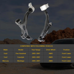 HHCM front right lower control arm with ball joint for Ford AWD supports stable handling