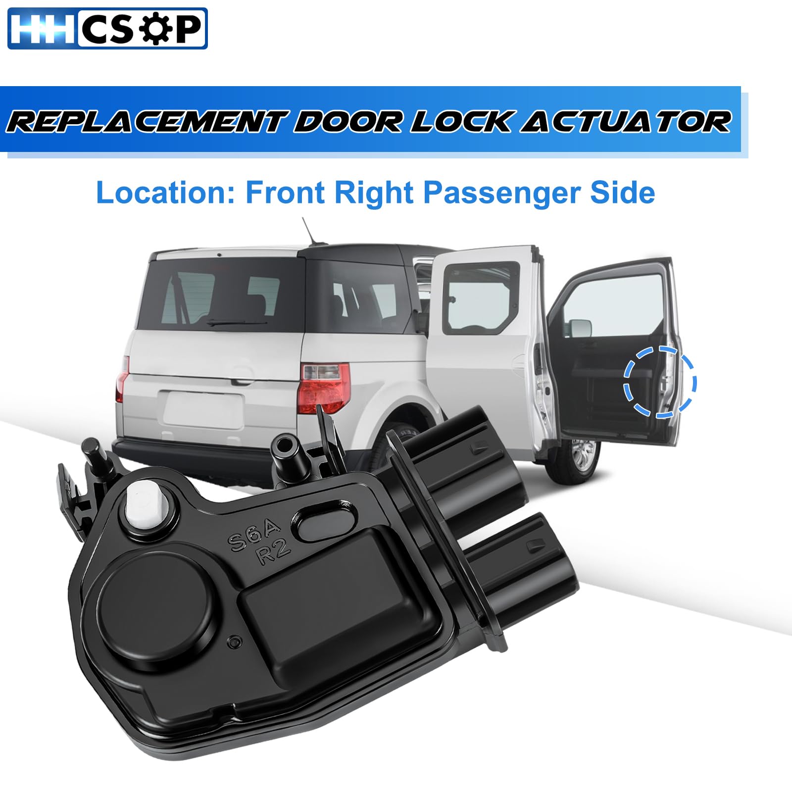 HHCSOP front-right door lock actuator during in-car installation