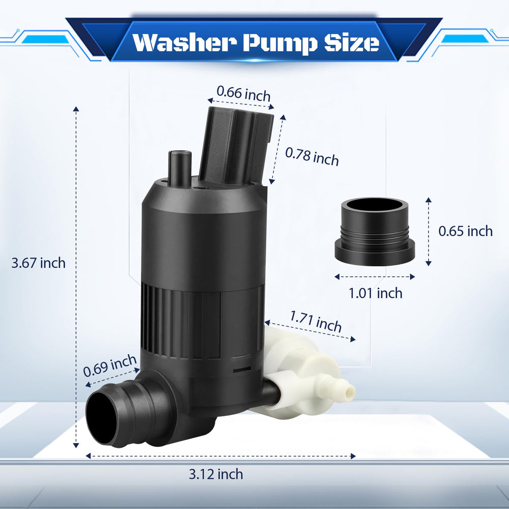 HHCSOP windshield washer pump compatibility chart highlights Ford fit