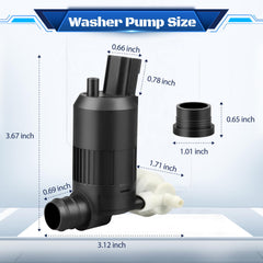 HHCSOP windshield washer pump compatibility chart highlights Ford fit