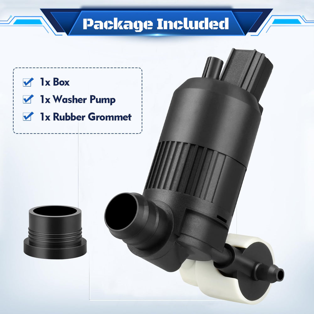 HHCSOP windshield washer pump installed in vehicle demonstrates proper integration