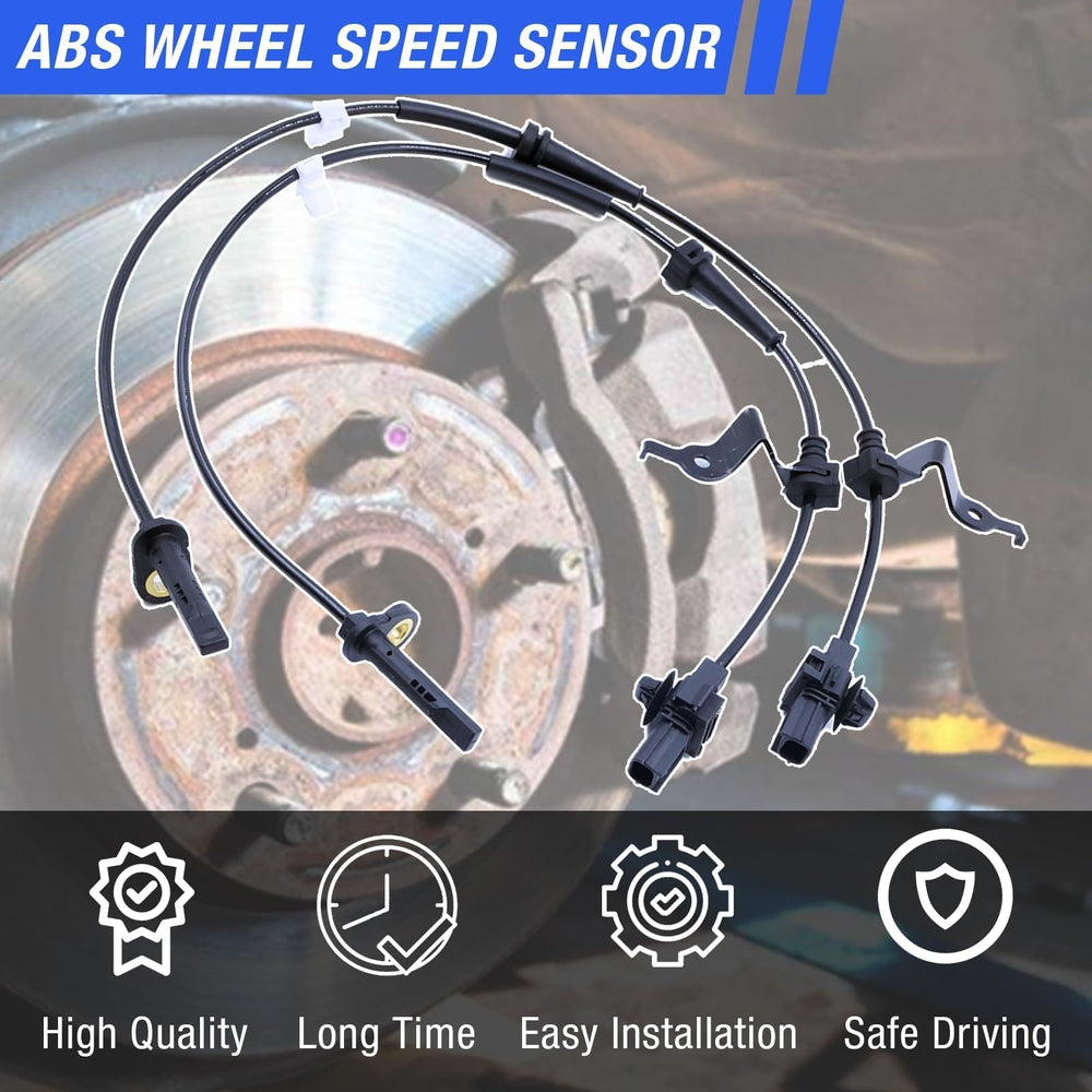 Front ABS sensor provides accurate wheel speed data to support braking control.