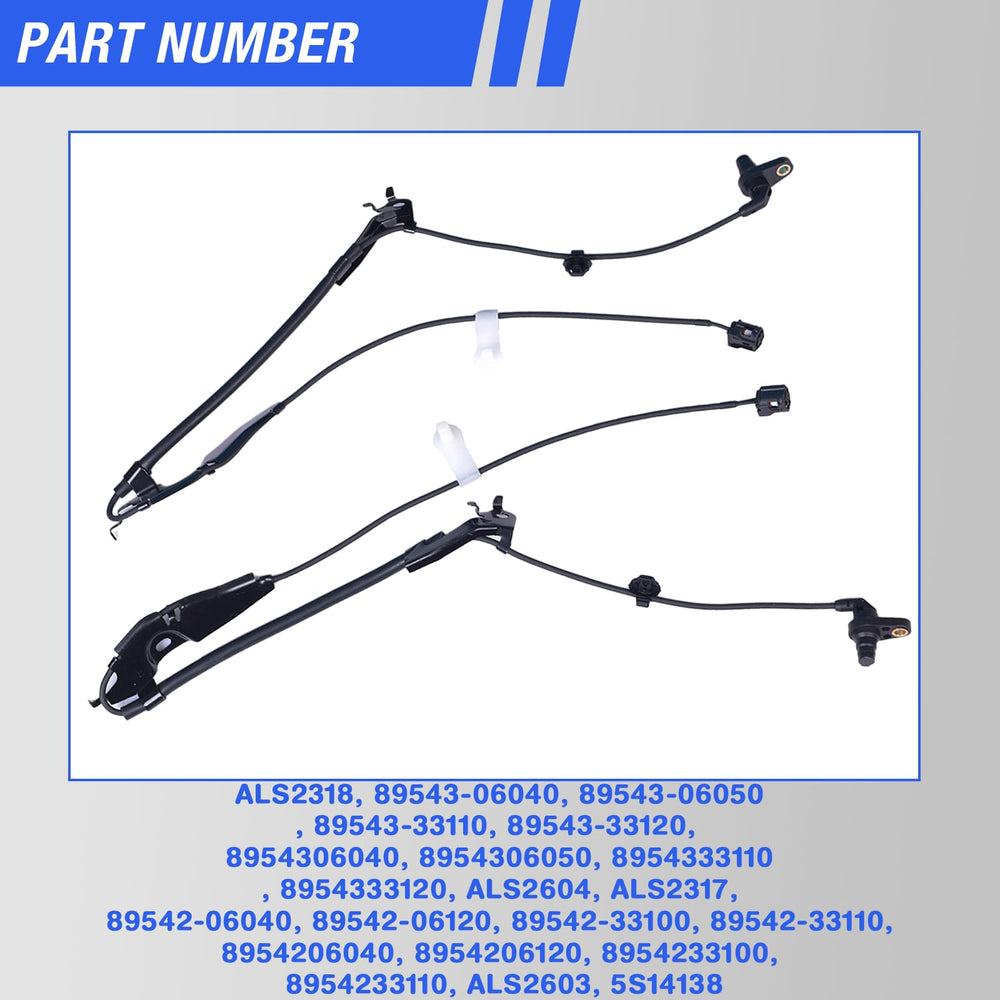 HHGKPVX ABS sensor 2-pin connector ensures secure, easy installation.