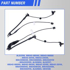 HHGKPVX ABS sensor 2-pin connector ensures secure, easy installation.