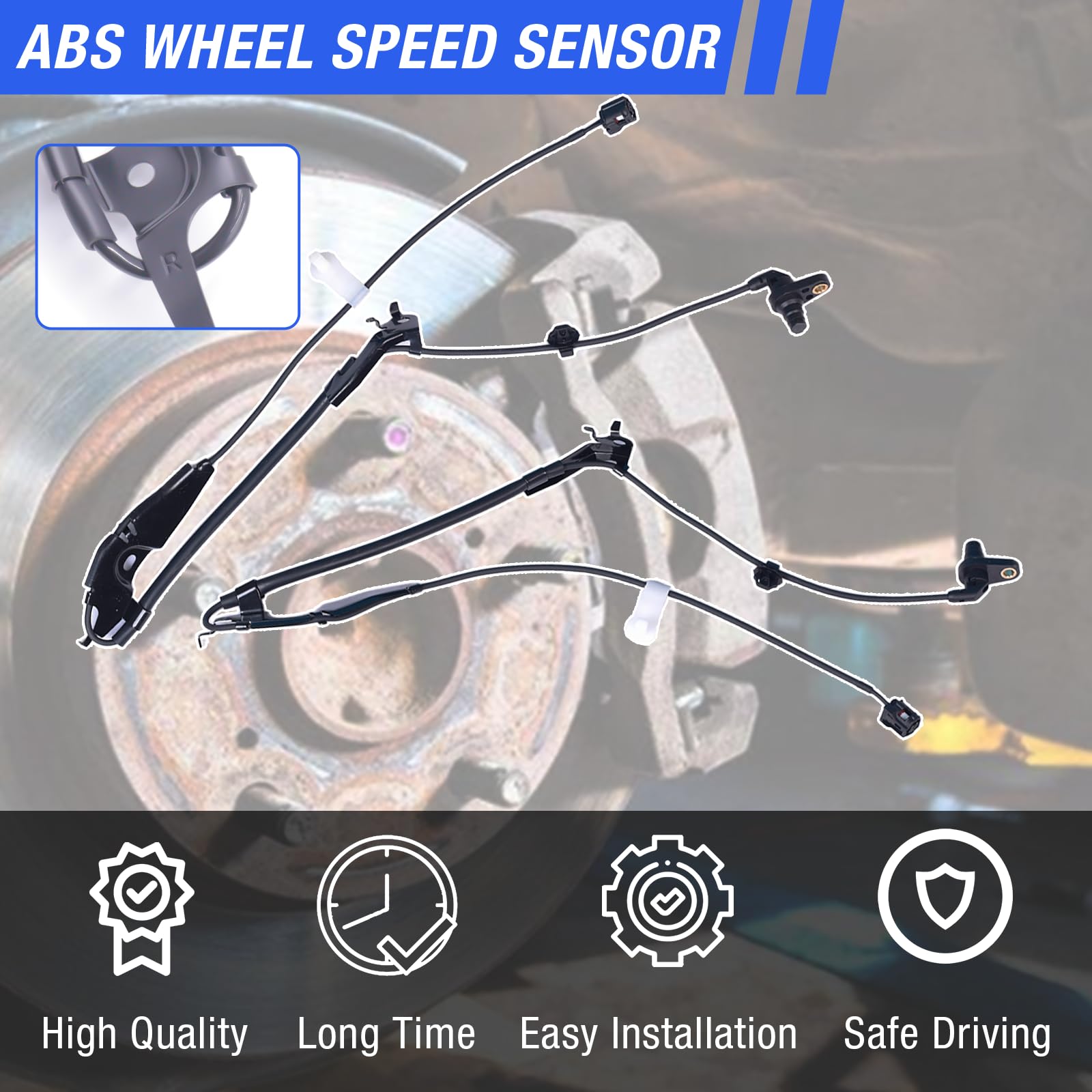 HHGKPVX ABS sensor compatibility covers Camry, Avalon, ES front models.