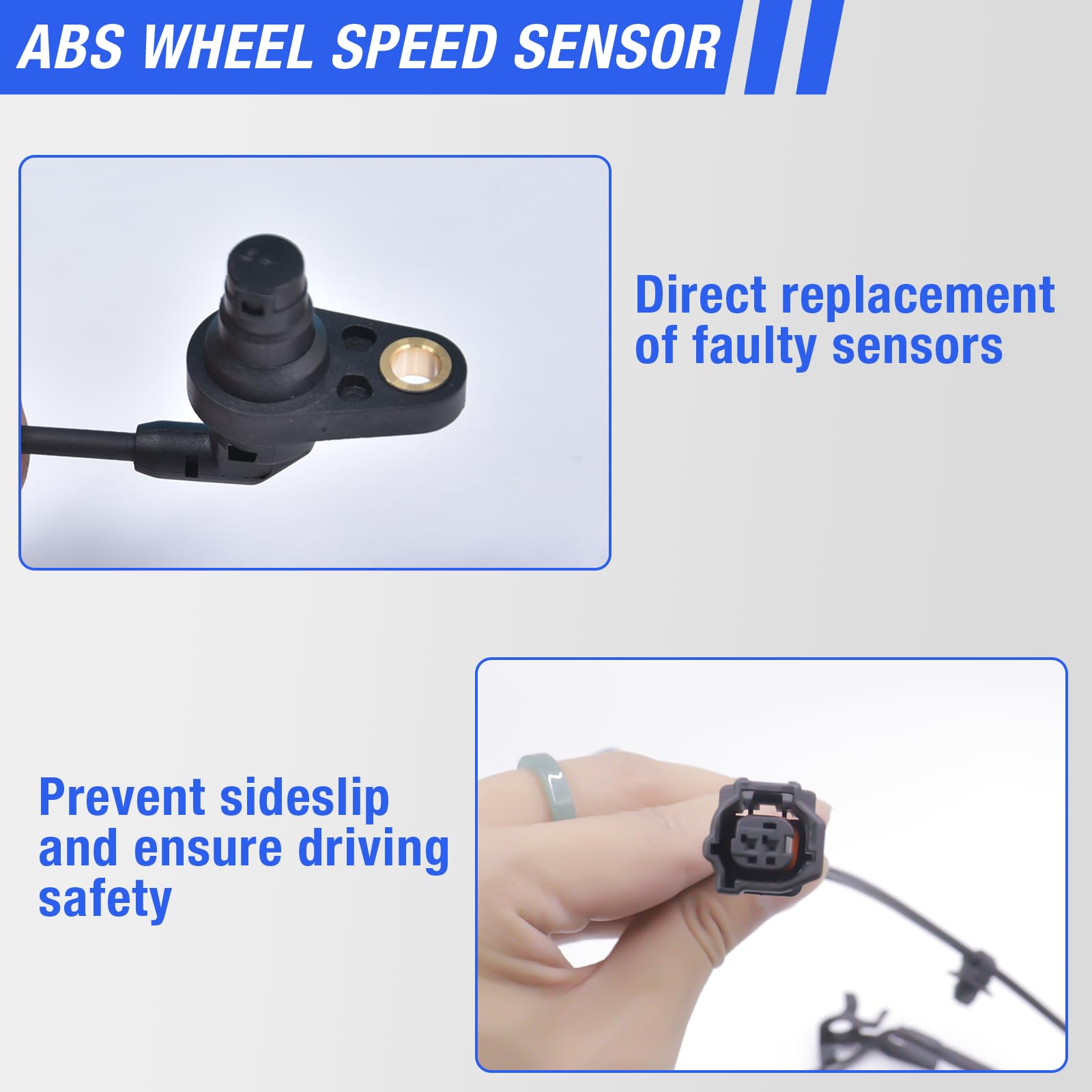 HHGKPVX ABS sensor packaging contents include two front sensors.