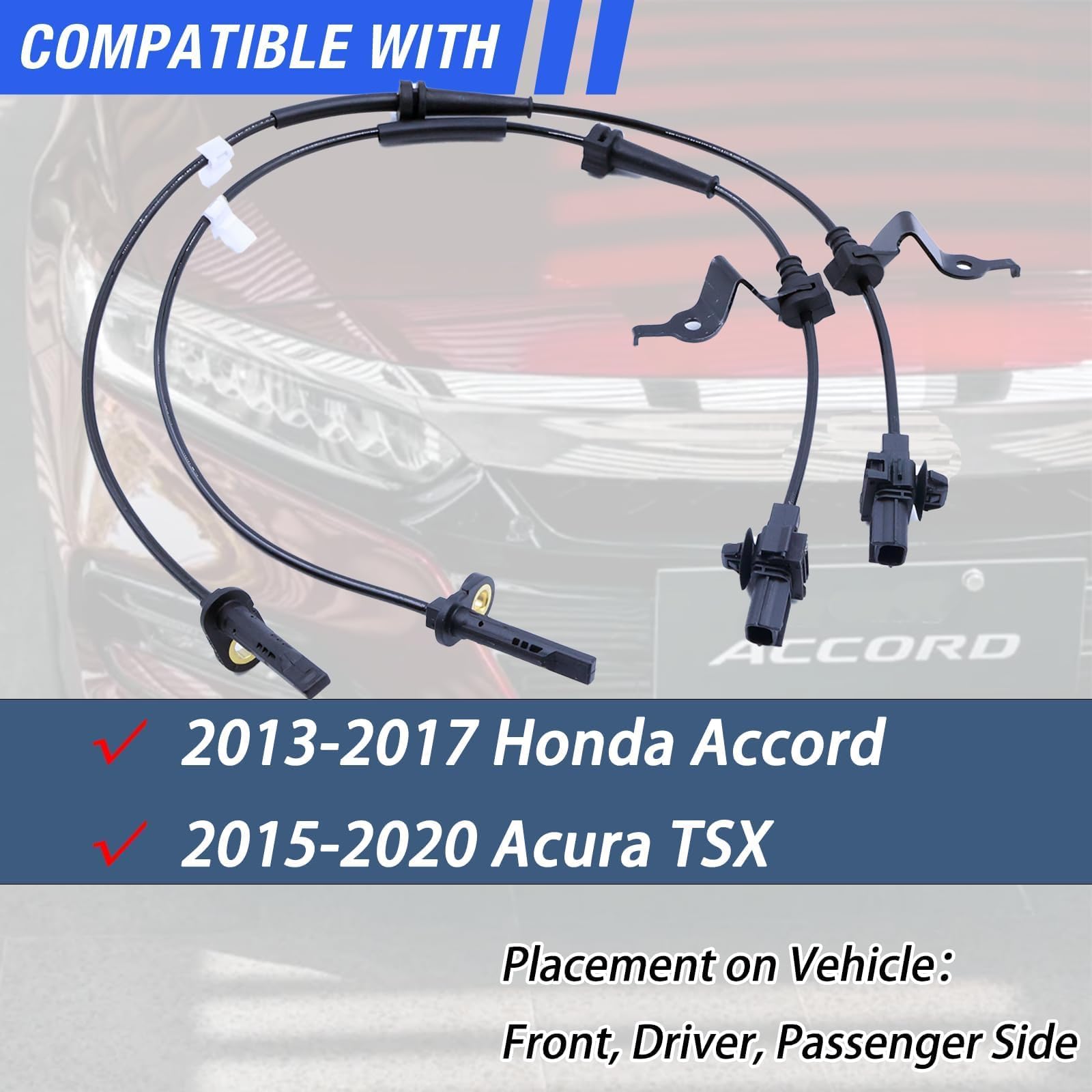 HHGKPVX ABS wheel speed sensor front right, reliable performance for TLX.