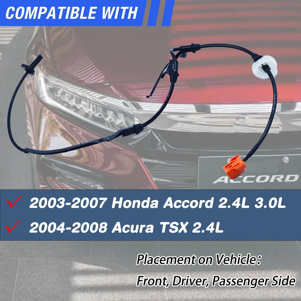HHGKPVX ABS wheel speed sensor front-right ensures reliable braking data for Accord/TSX