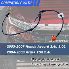 HHGKPVX ABS wheel speed sensor front-right ensures reliable braking data for Accord/TSX