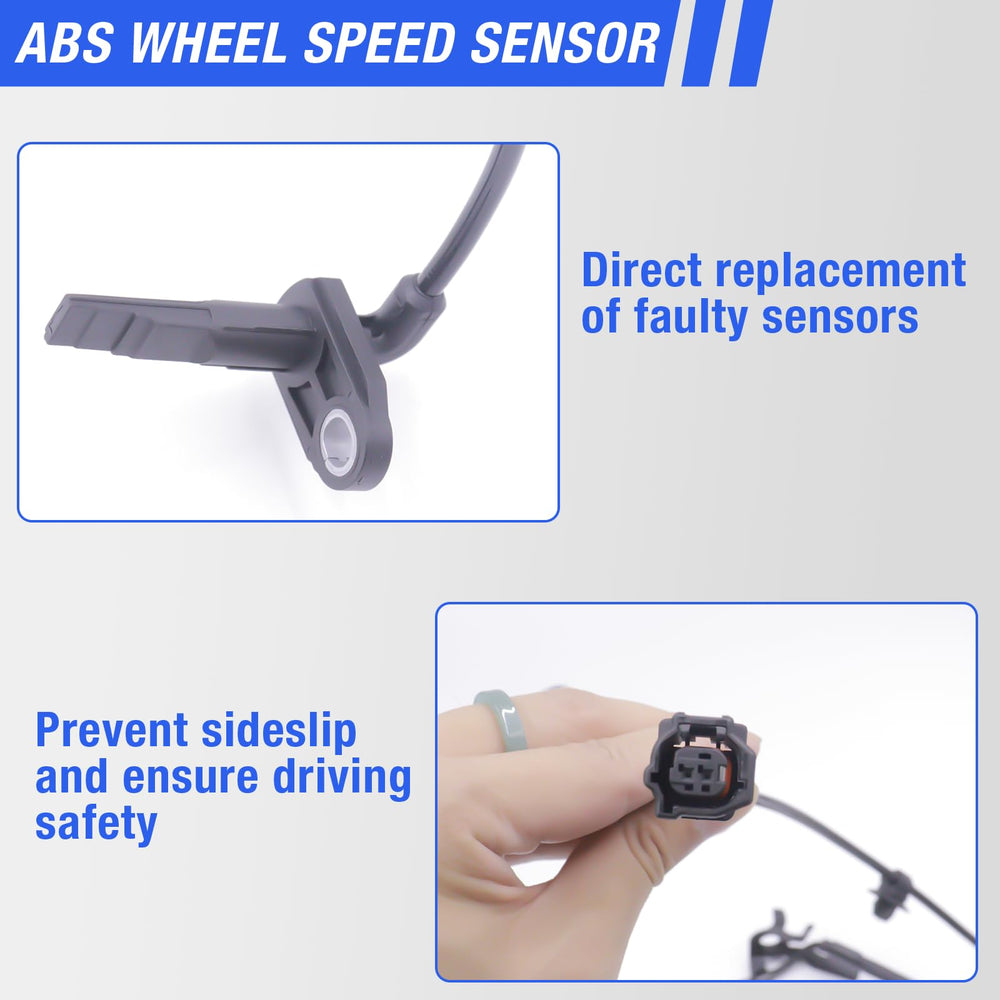 HHGKPVX ABS wheel speed sensor with reinforced plastic housing for durability.