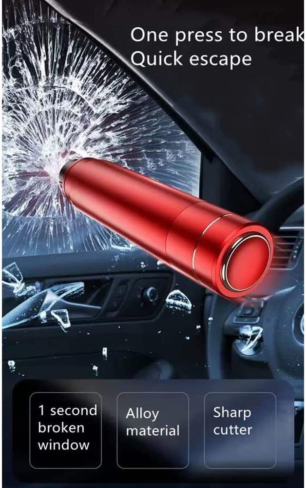 HHXS window breaker seat belt cutter front view demonstrates quick escape capability.