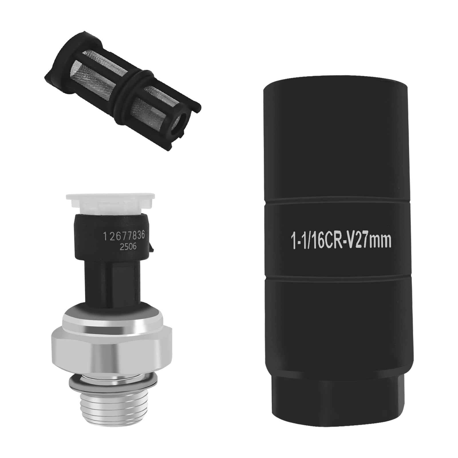 HHZL oil pressure sensor socket with durable build for Silverado engines.