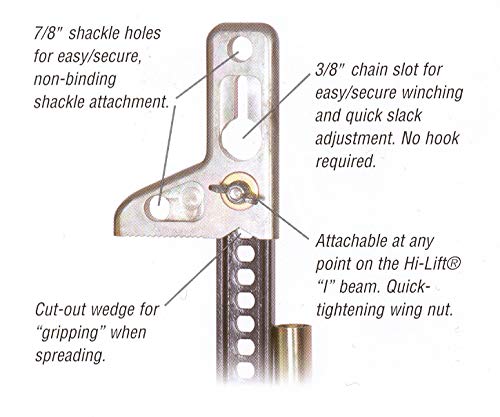 Hi-Lift X-TREME jack with winch-clamp-spreader enabling versatile lifting