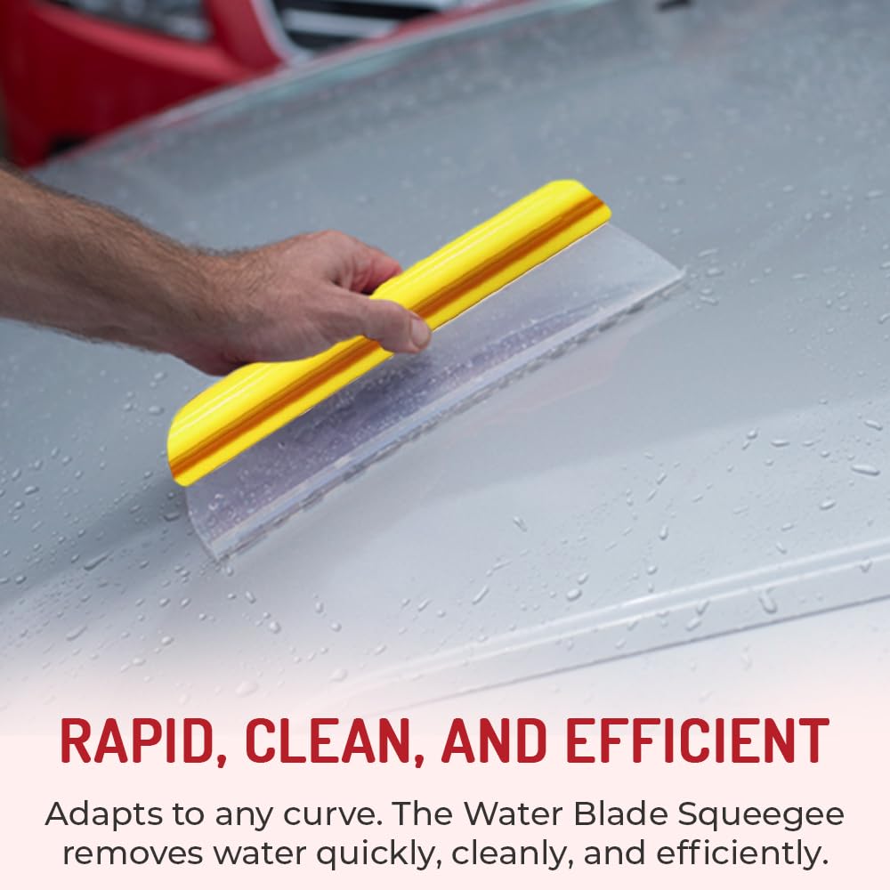 HI-TECH water blade dries glass and paint without scratching.