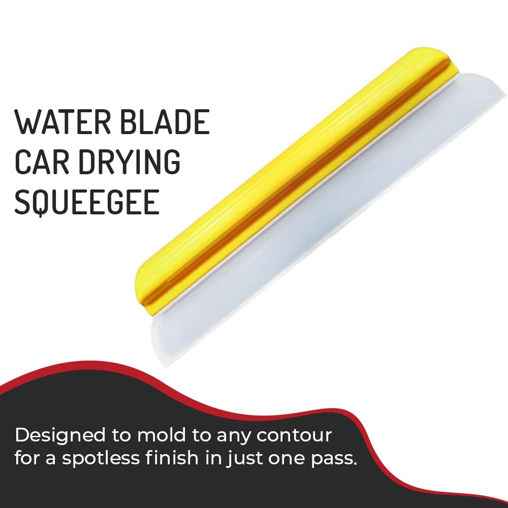 HI-TECH 14-inch silicone water blade with soft grip for comfortable extended use.