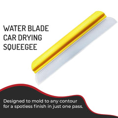 HI-TECH 14-inch silicone water blade with soft grip for comfortable extended use.