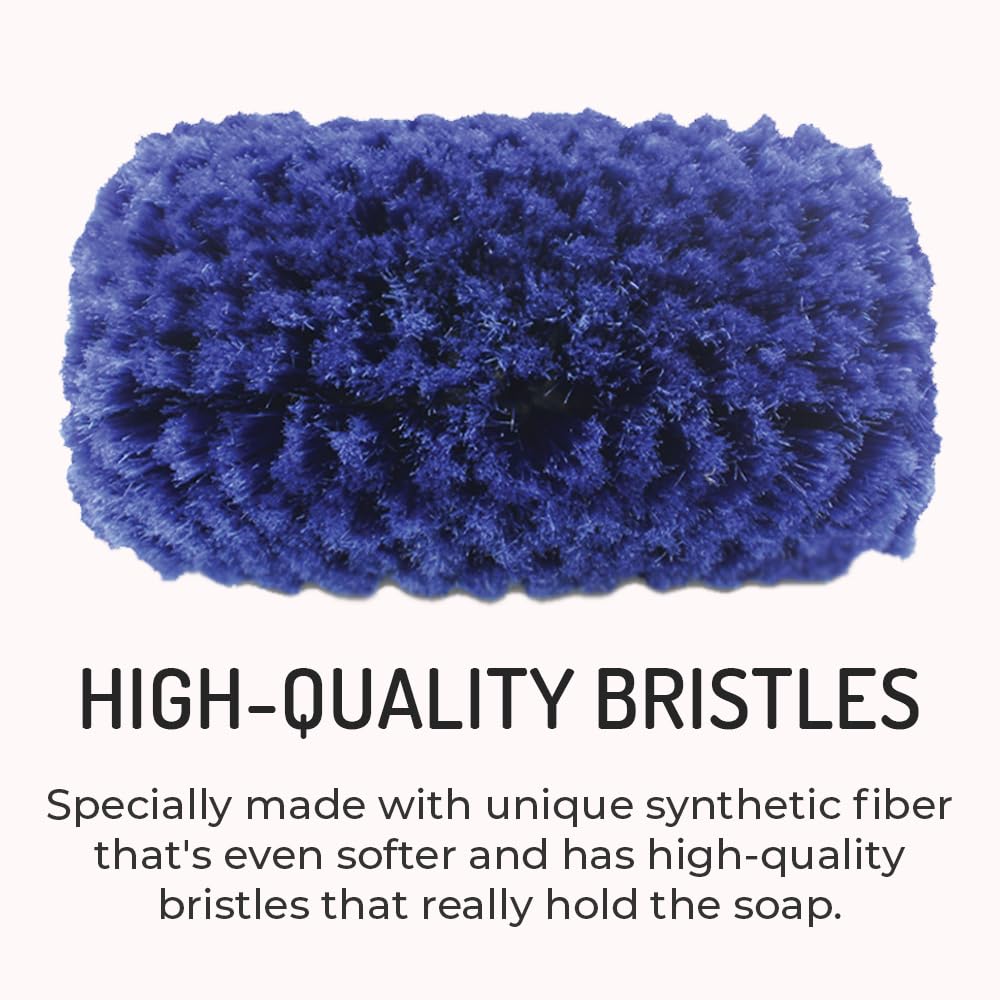 Flow-through and dip-use brush ready for water and bucket washes