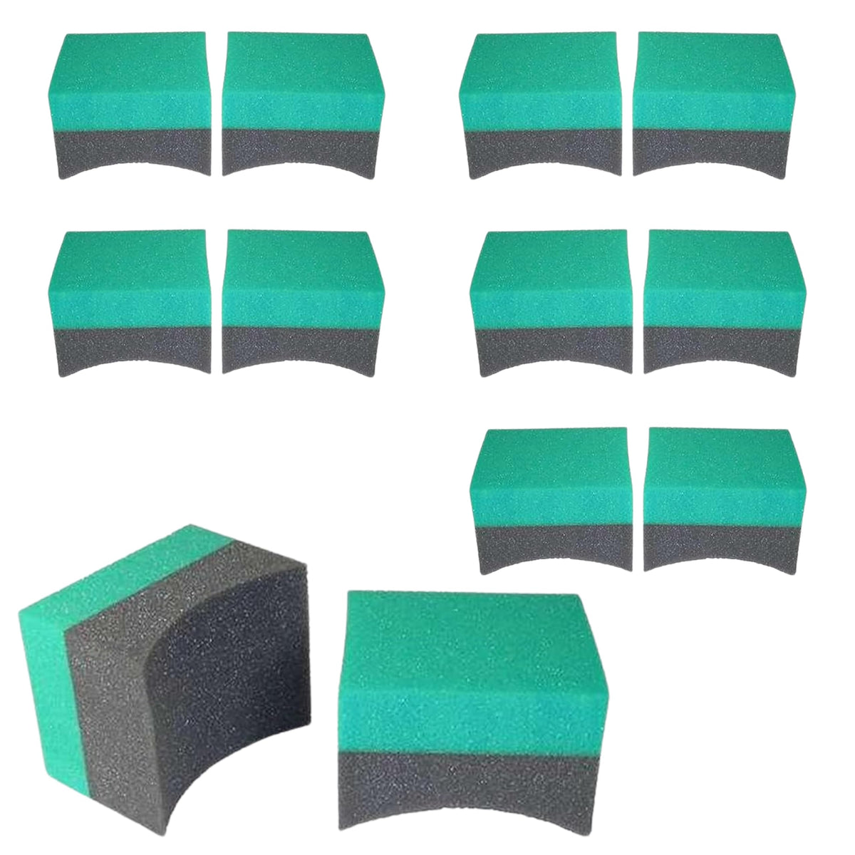 Hi-Tech Tire Dressing Applicator 12-pack foam sponges for durable, streak-free tire shine