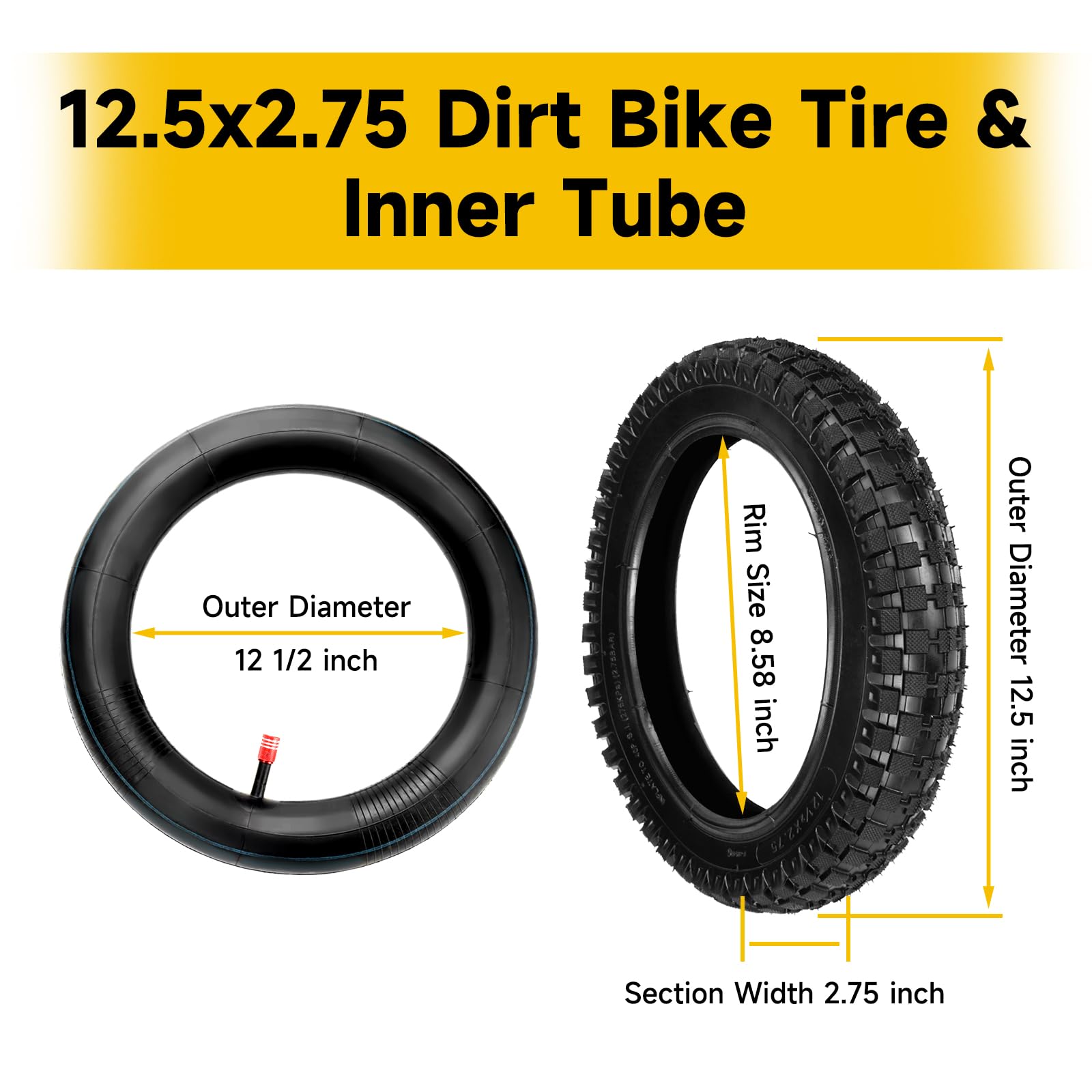 HIAORS package contents showing two tires and tubes for replacement