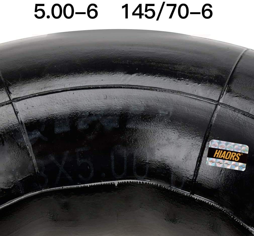 HIAORS 13x5-00-6 inner tube with bent valve for go-karts and mini bikes
