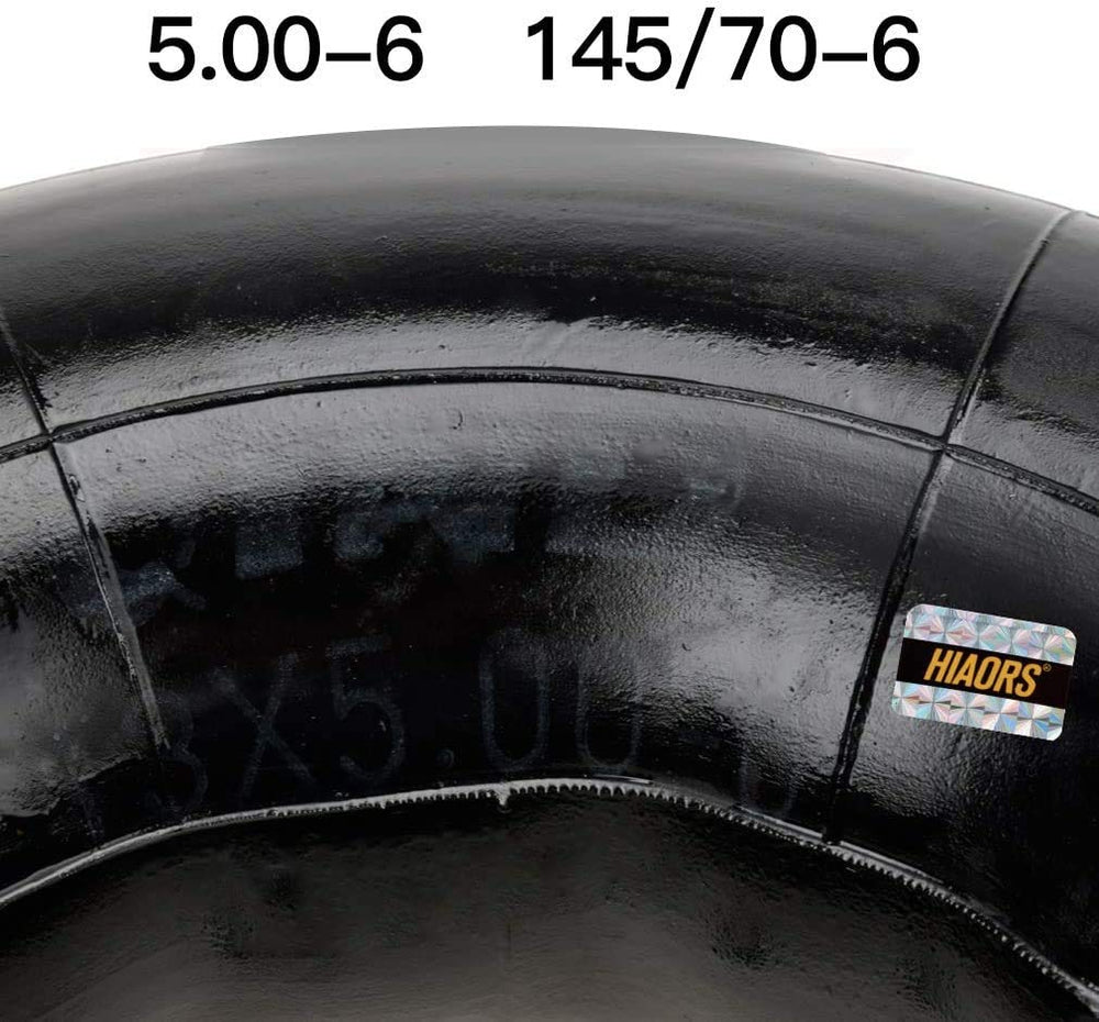 HIAORS 13x5-00-6 inner tube with bent valve for go-karts and mini bikes