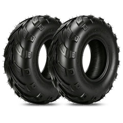 HIAORS 145/70-6 tire side view showing tubeless compatibility for Coleman mini bikes