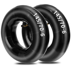 HIAORS 145x70-6 inner tube with bent valve for lawn mowers and small tractors