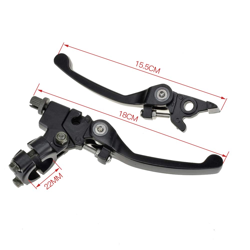 Packaged HIAORS clutch lever set ready for replacement on pit bikes.