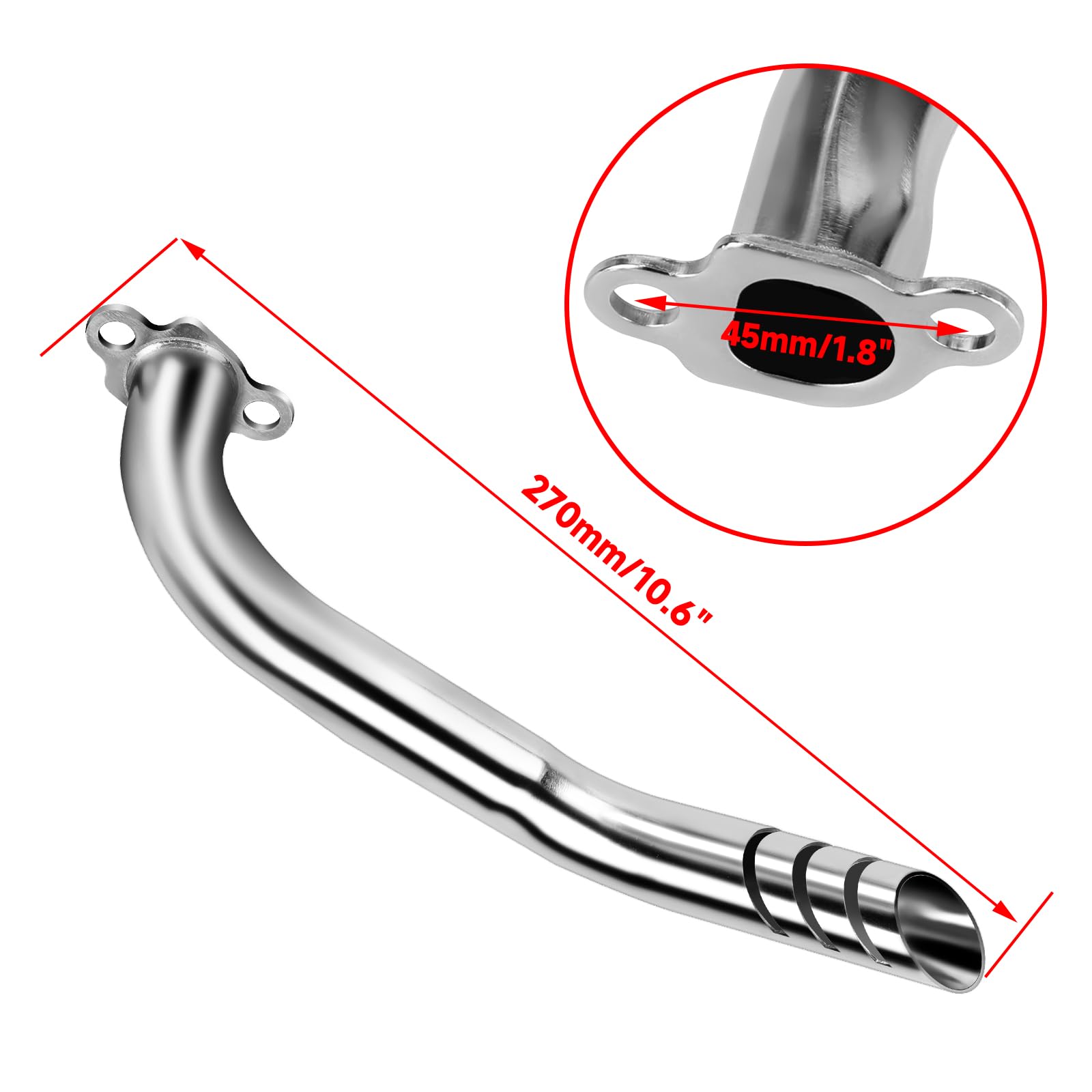HIAORS exhaust kit includes gasket, screws, and jet kit for setup.