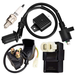 AC CDI box from HIAORS GY6 kit for stable ignition timing across rides