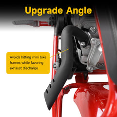 Heat shield tape on exhaust to reduce surface heat during rides