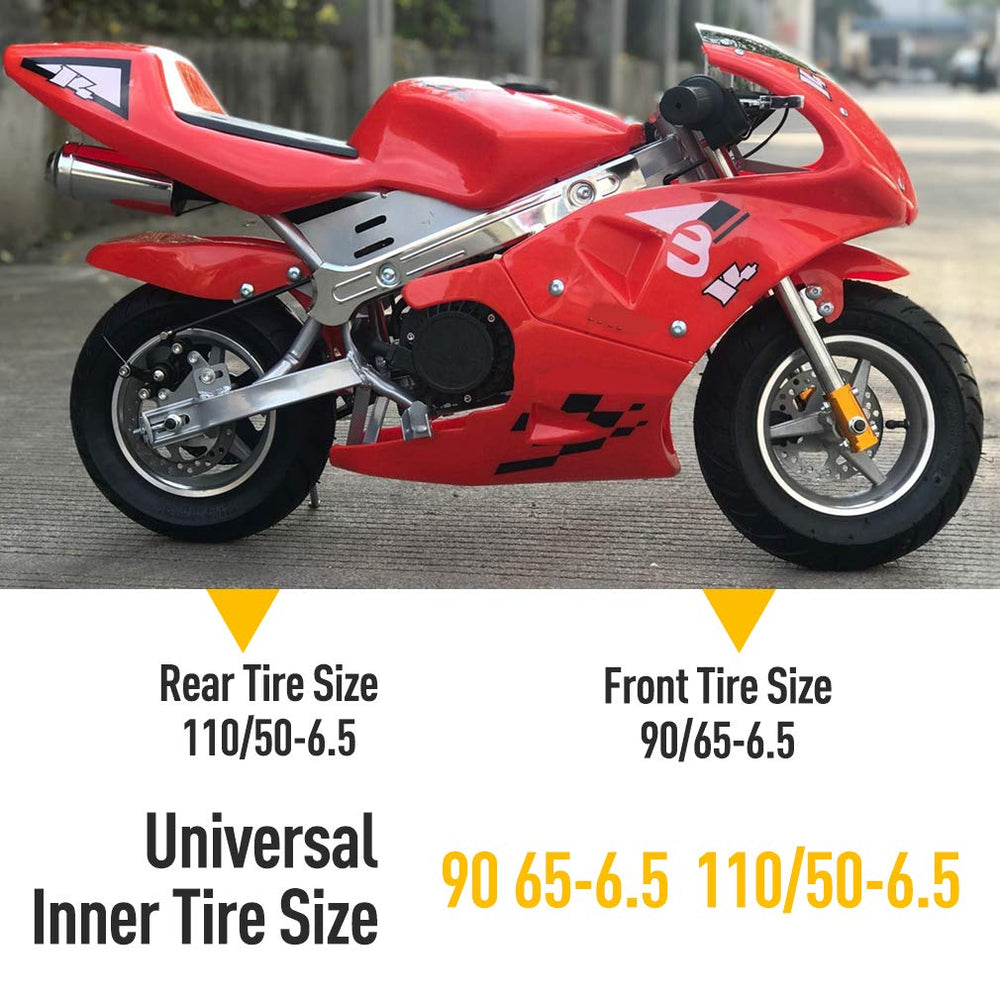 HIAORS inner tube 110-50-6-5 for mini pocket bikes, smooth ride.