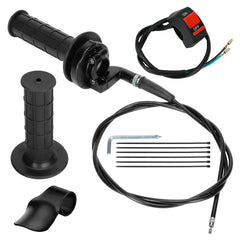 HIAORS mini bike throttle cable assembly kit on a 7/8-inch handlebar for smooth control