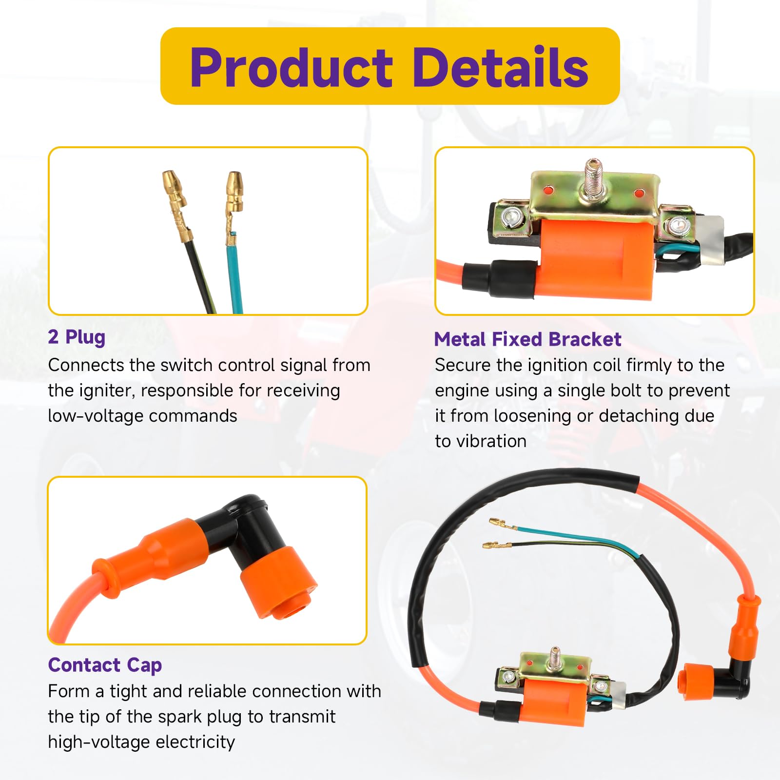Rugged performance in mud and dust with HIAORS ignition components.