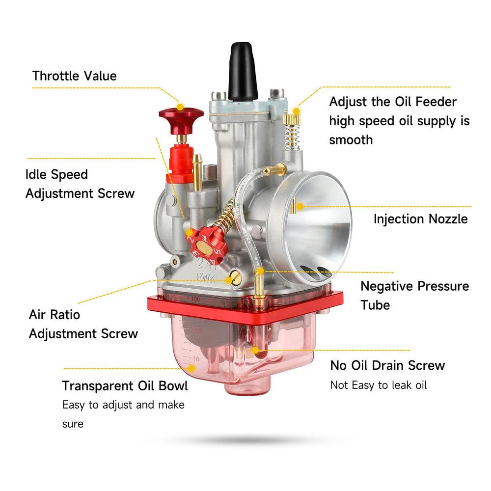 HIAORS PWK24 includes main jet kit for fuel tuning