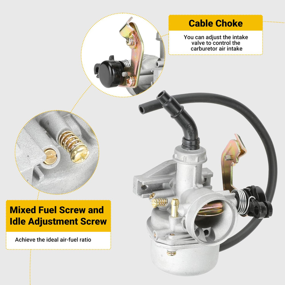 HIAORS PZ19 carburetor may improve fuel efficiency with optimized air-fuel mix.
