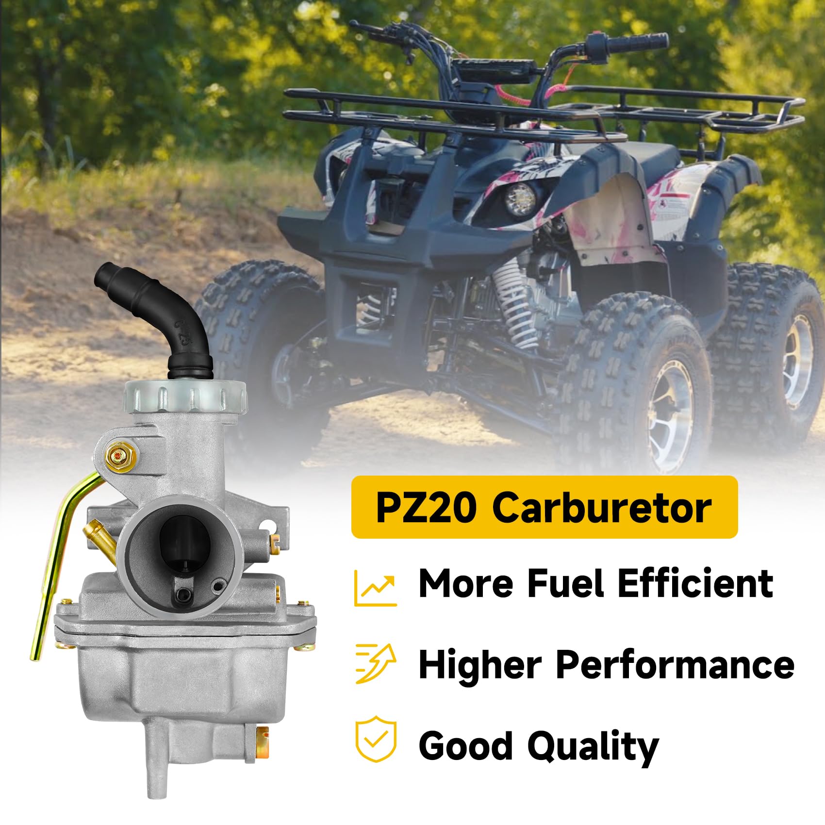 HIAORS PZ20 carburetor kit 48mm center-to-center mounting for easy fitment