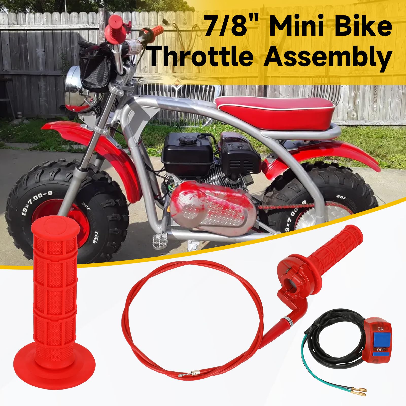HIAORS throttle grips and twist throttle provide secure grip and precise response