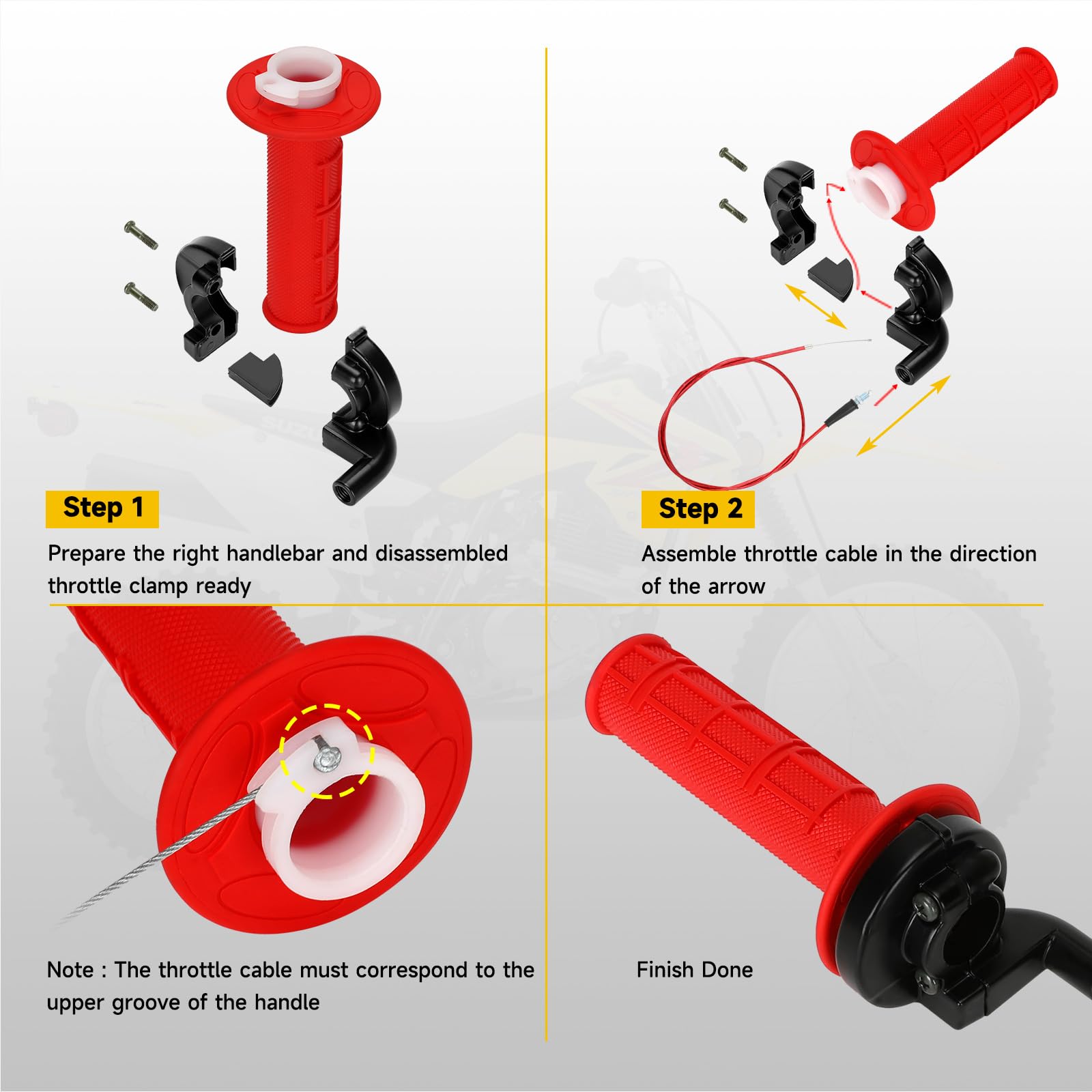 HIAORS throttle housing clamp securing components for reliable fit