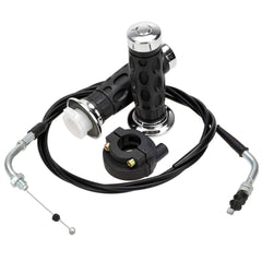 HIAORS throttle twist grip set for a GY6 scooter with smooth throttle control.
